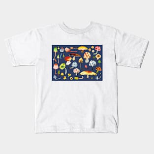 Enchanted Mushroom Watercolor Fantasy Kids T-Shirt